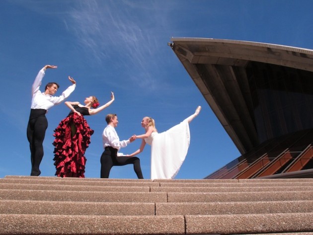 Paul Russell, Bridget Coulthurst, Aurelian Child-de Brocas and Jade Charlton.
Photo: Tim Noonan